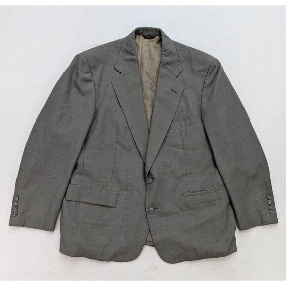 Mark Alexander Vintage Men's Blazer Jacket Sport Coat Size 42S  Gray Windowpane - Picture 1 of 16